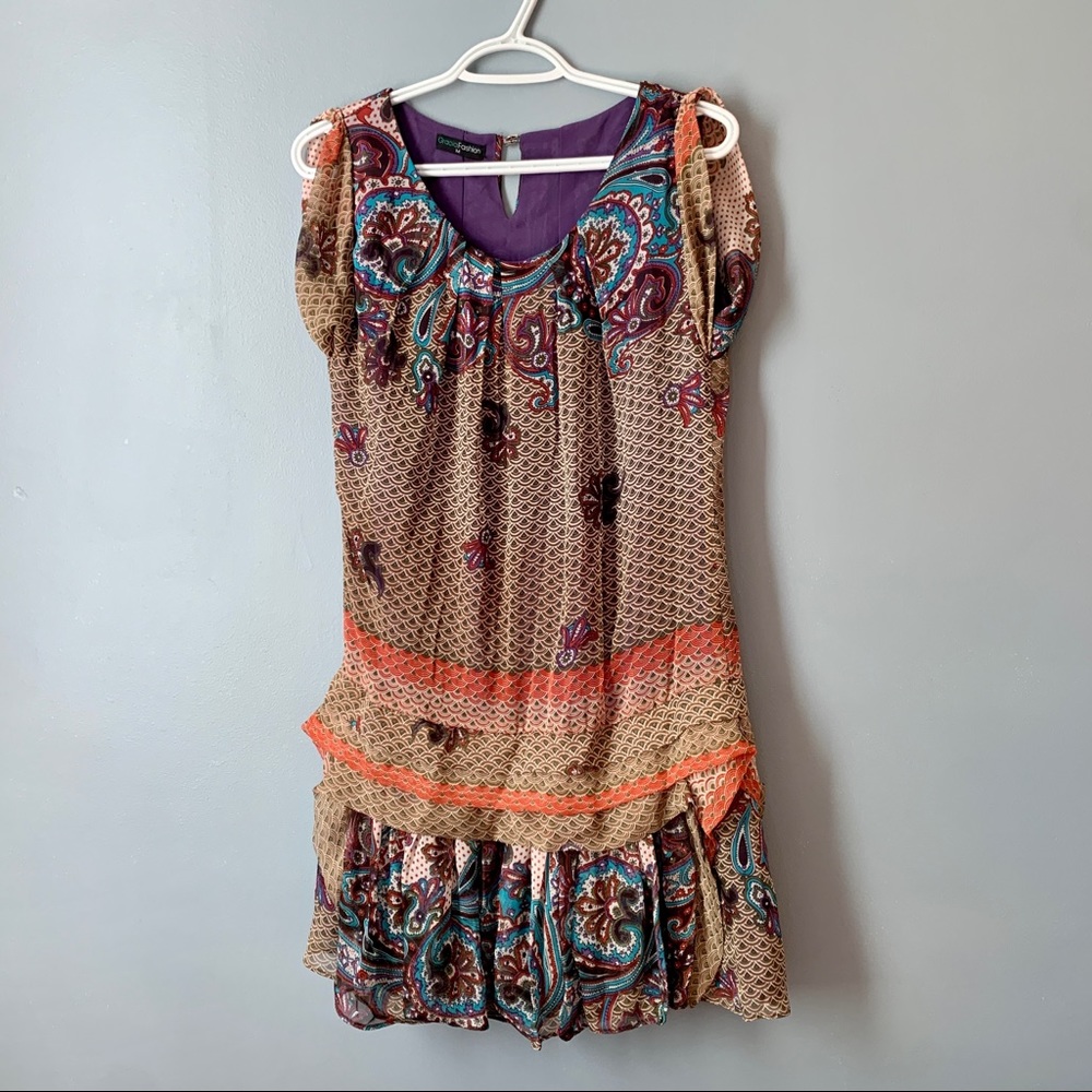 Boutique Boho Western Dress Size Medium